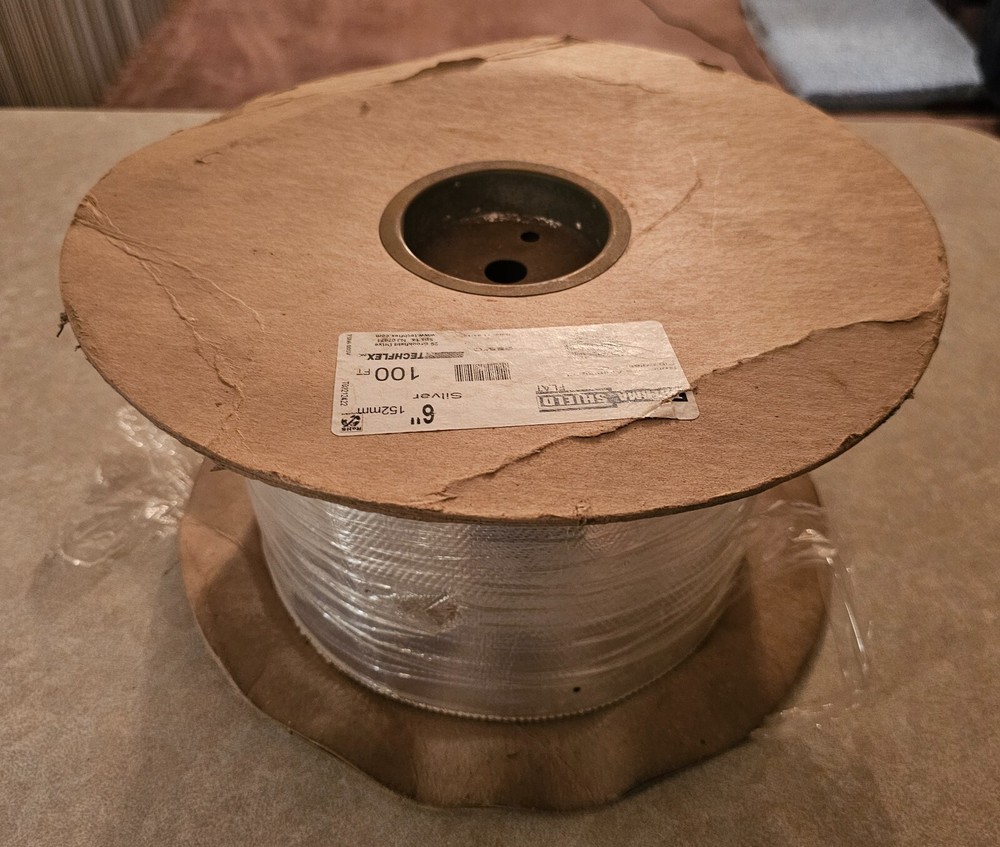 Techflex ThermaShield Flat 6" Silver TSN6.00SV High Temp Shielding - 10' Cut