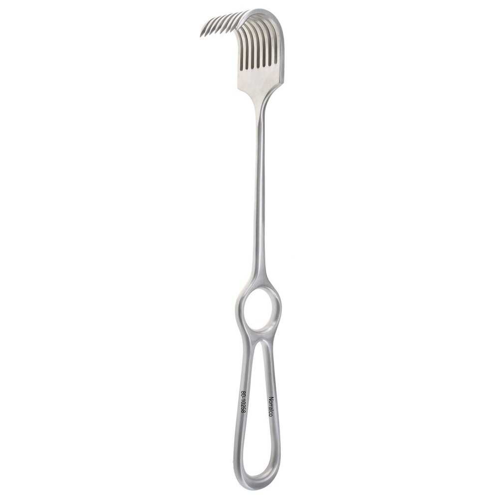 KOCHER Retractor, 8.3/4", Ring Handle, Sharp 8 Prongs, 15 x 40 mm