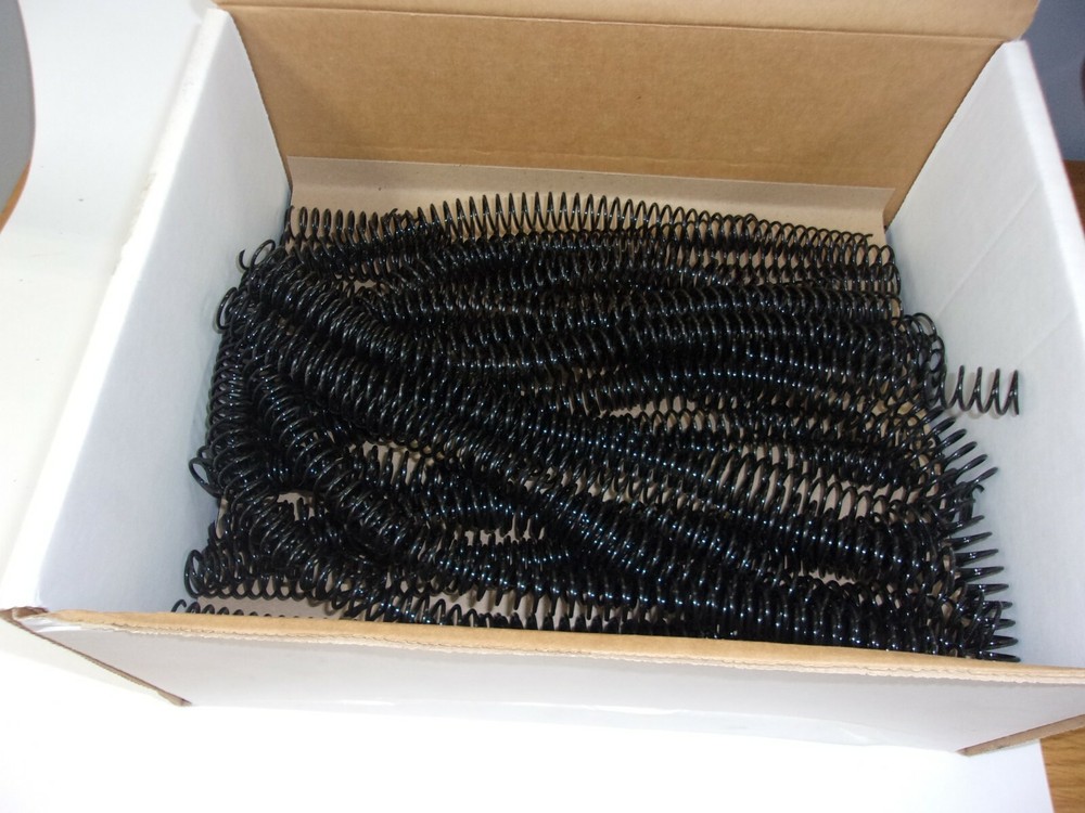 BLACK PLASTIC SPIRAL COIL