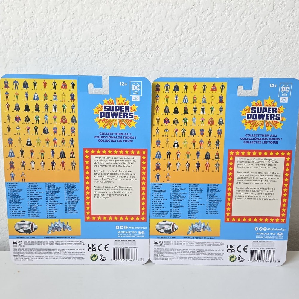 McFarlane Toys DC Super Powers CYBORG and DEADMAN Gold Label bundle