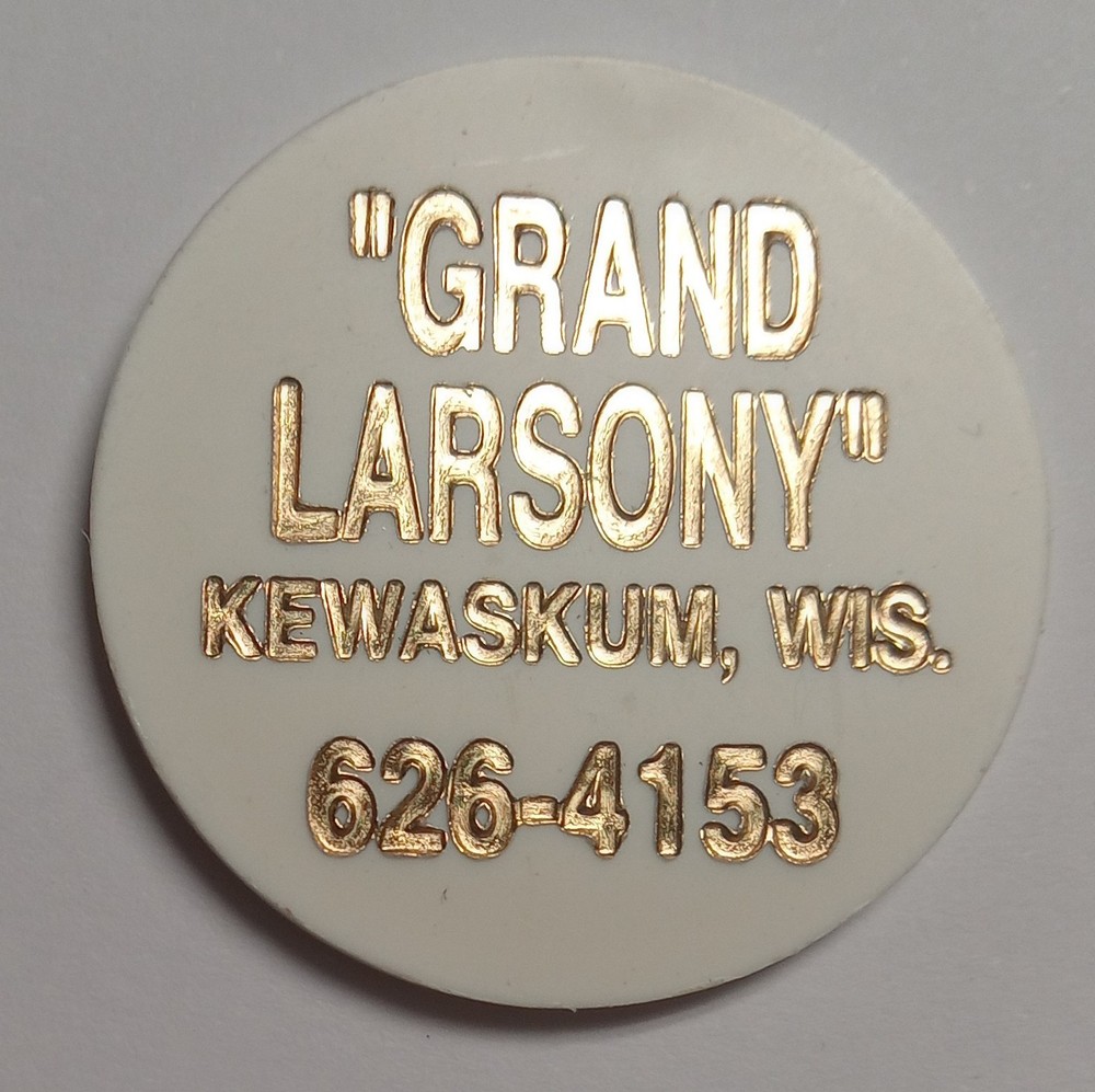 Plastic Trade Token Kewaskum Wisconsin