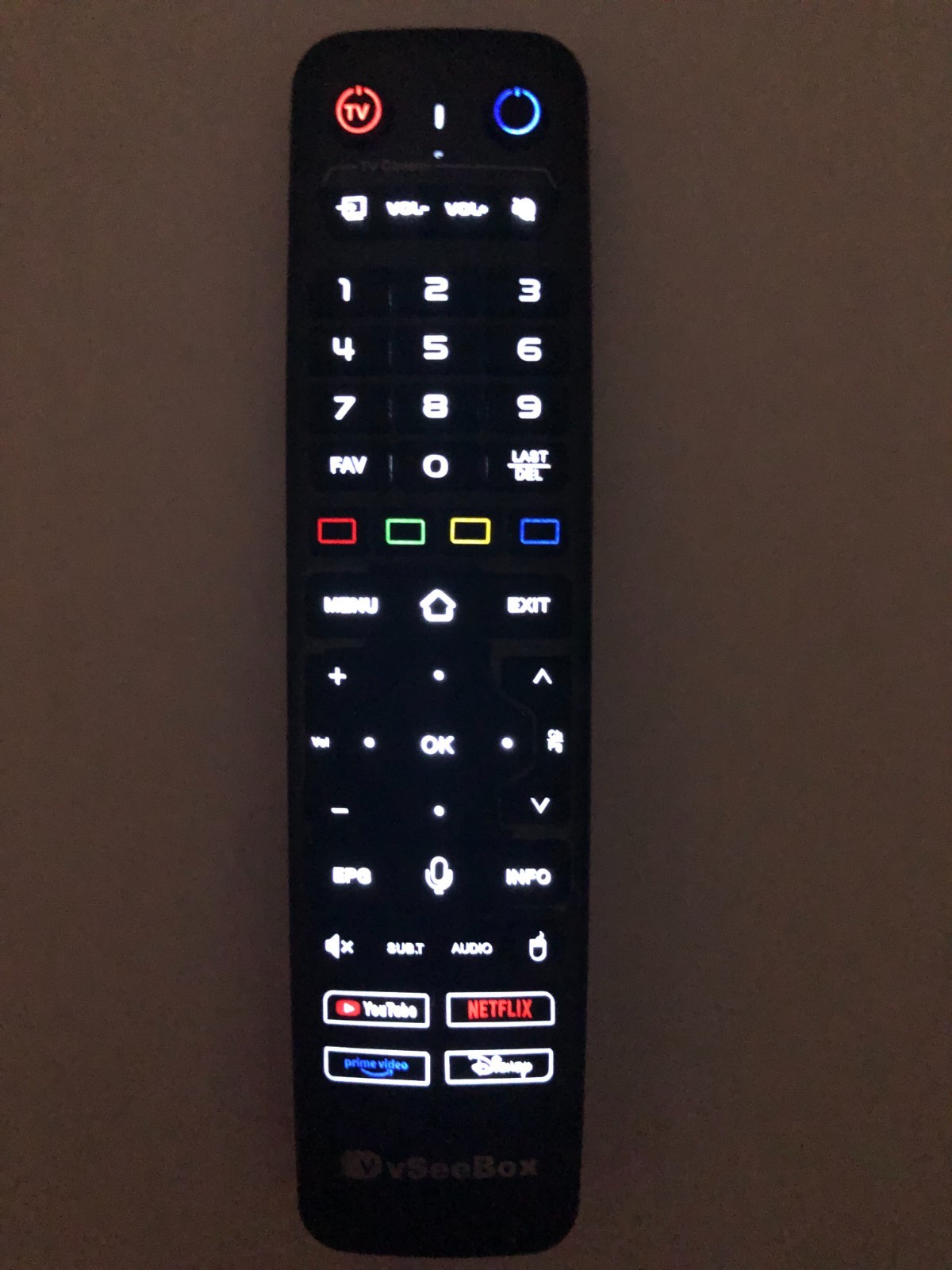 vSeeBox V6 MAX Remote control Backlight,Bluetooth and Voice control