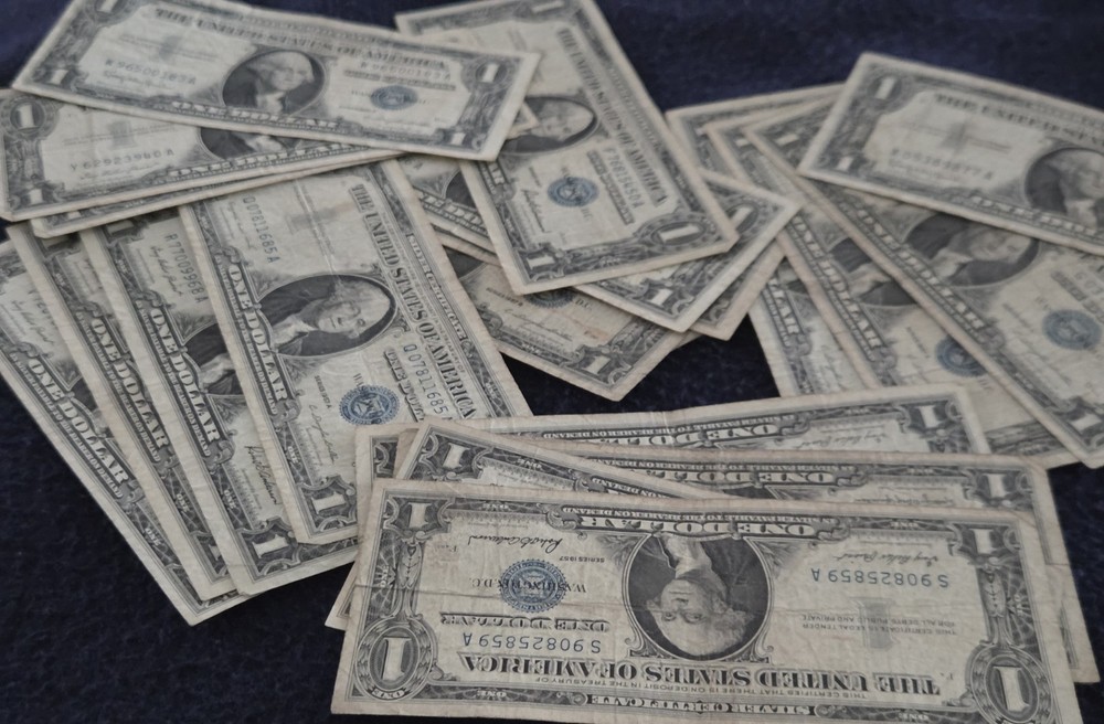 1957  Blue Seal Circulated Silver Certificate