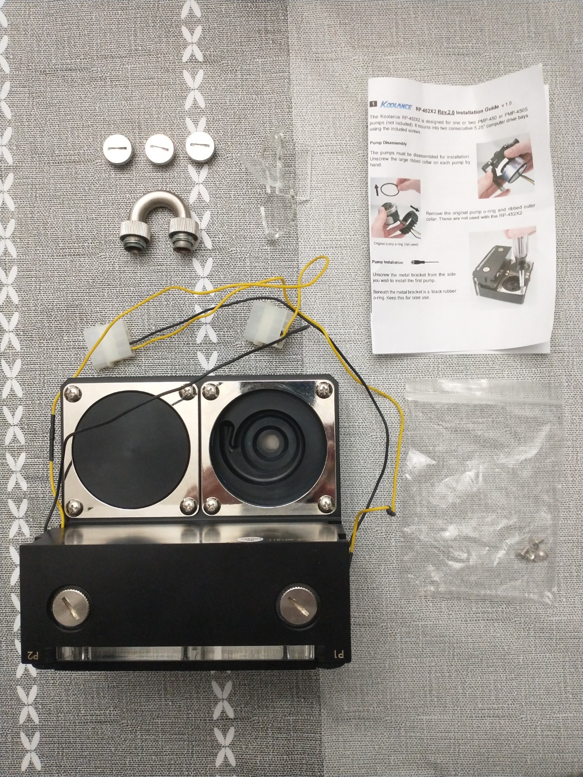 Koolance RP-452X2 Rev 2.0 Dual 5.25" Reservoir