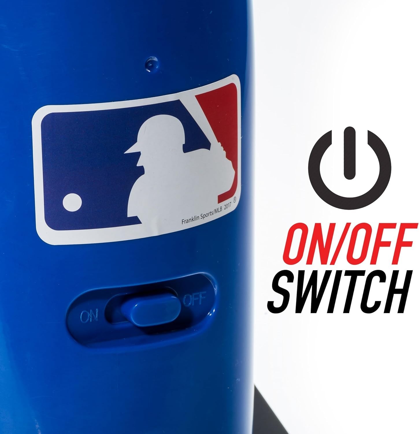 MLB Kids Pitching Machine Pop Rocket with Plastic Baseballs