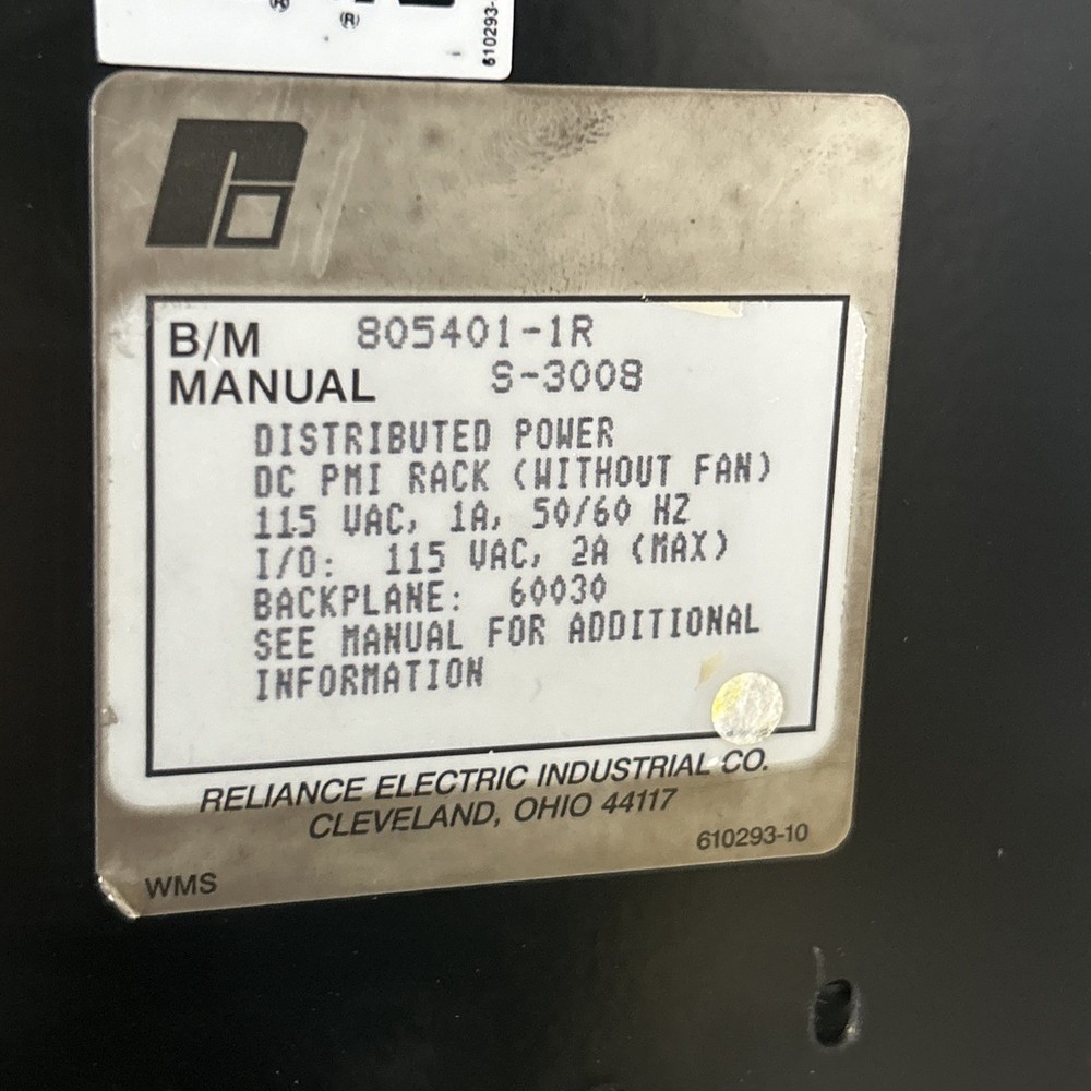 RELIANCE,805401-1R,DC PMI RACK