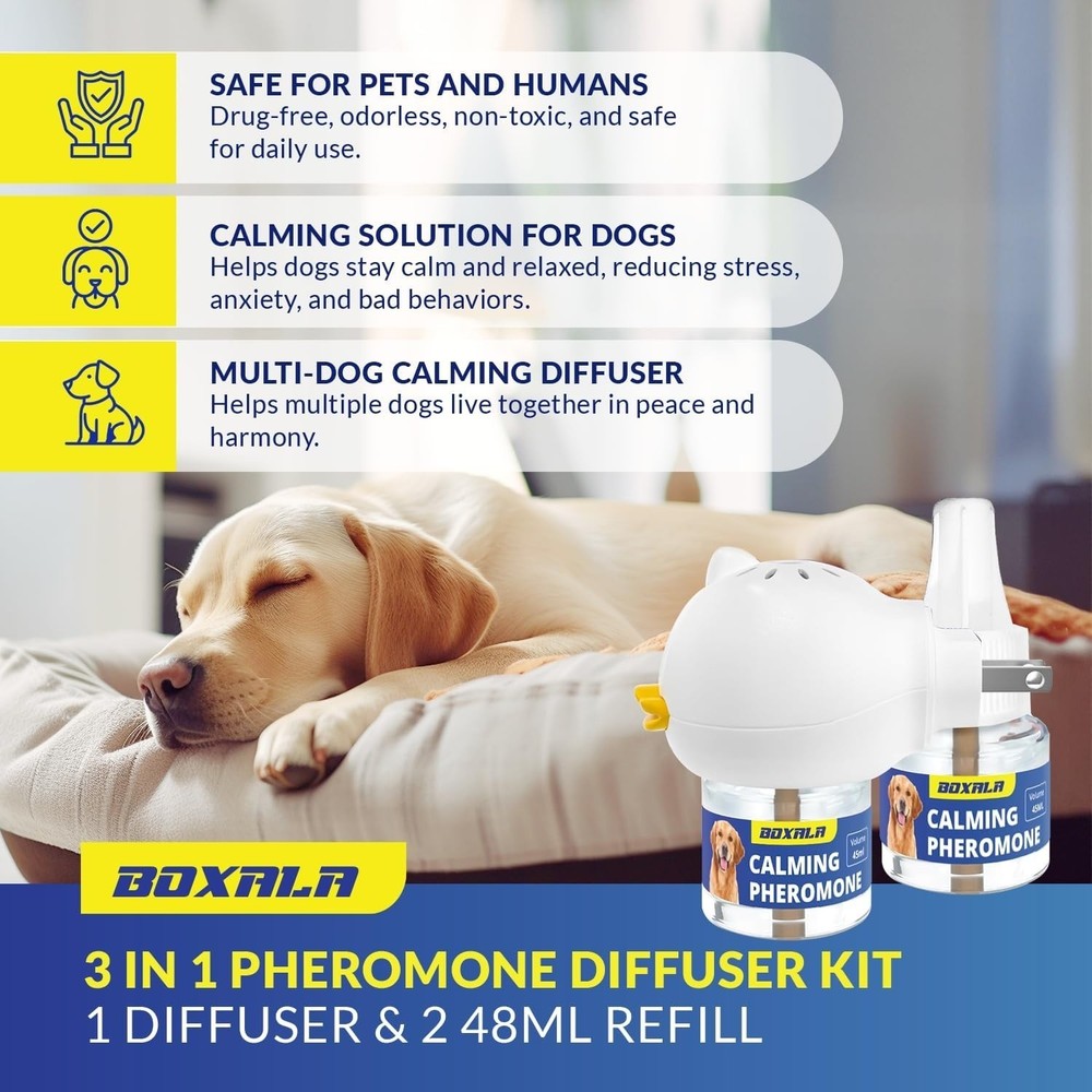 Dog Pheromones Calming Diffuse- 2 Pack 45ml Refill