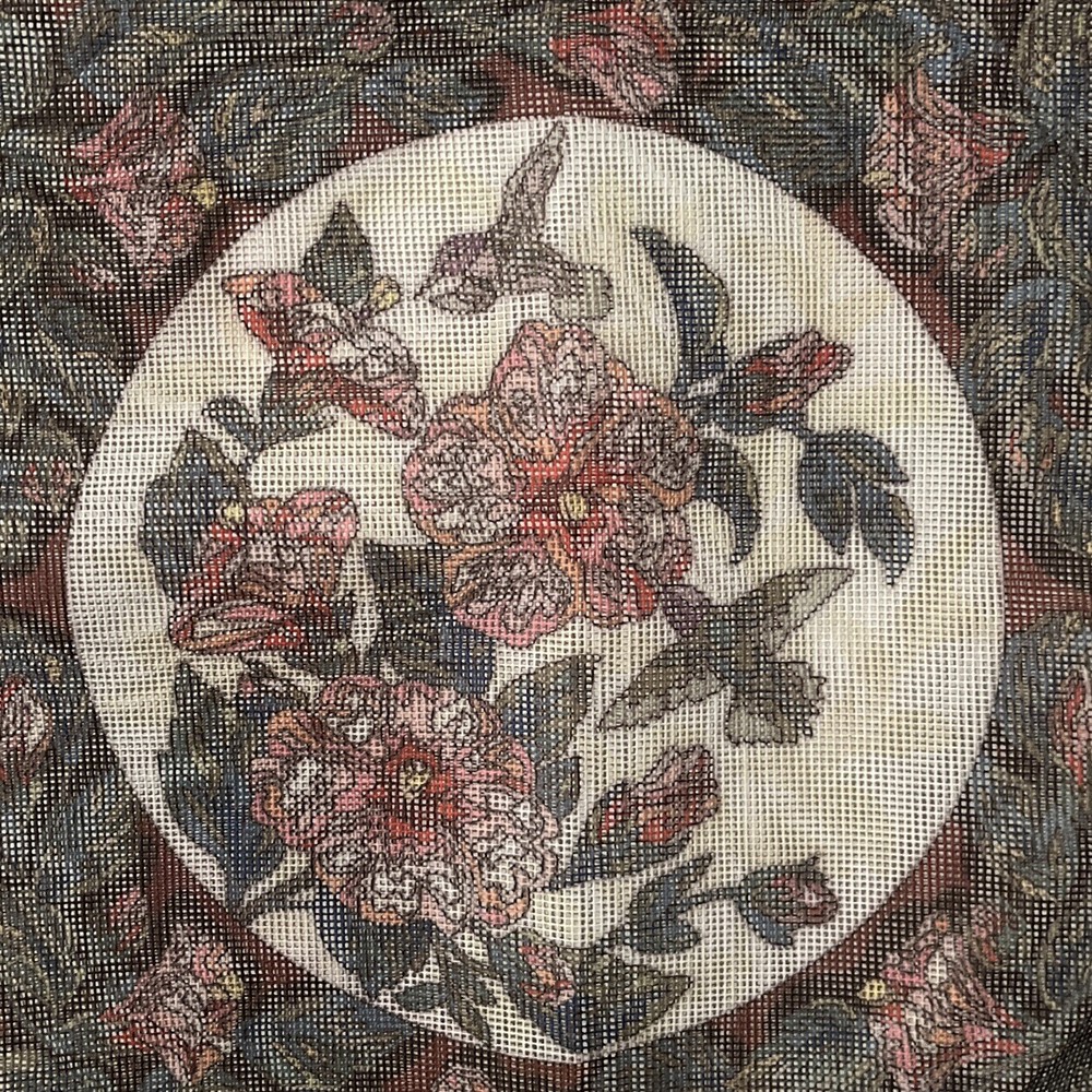 VTG Dimensions Needlepoint Canvas 13.5x13.5 Square Stained Glass Pattern