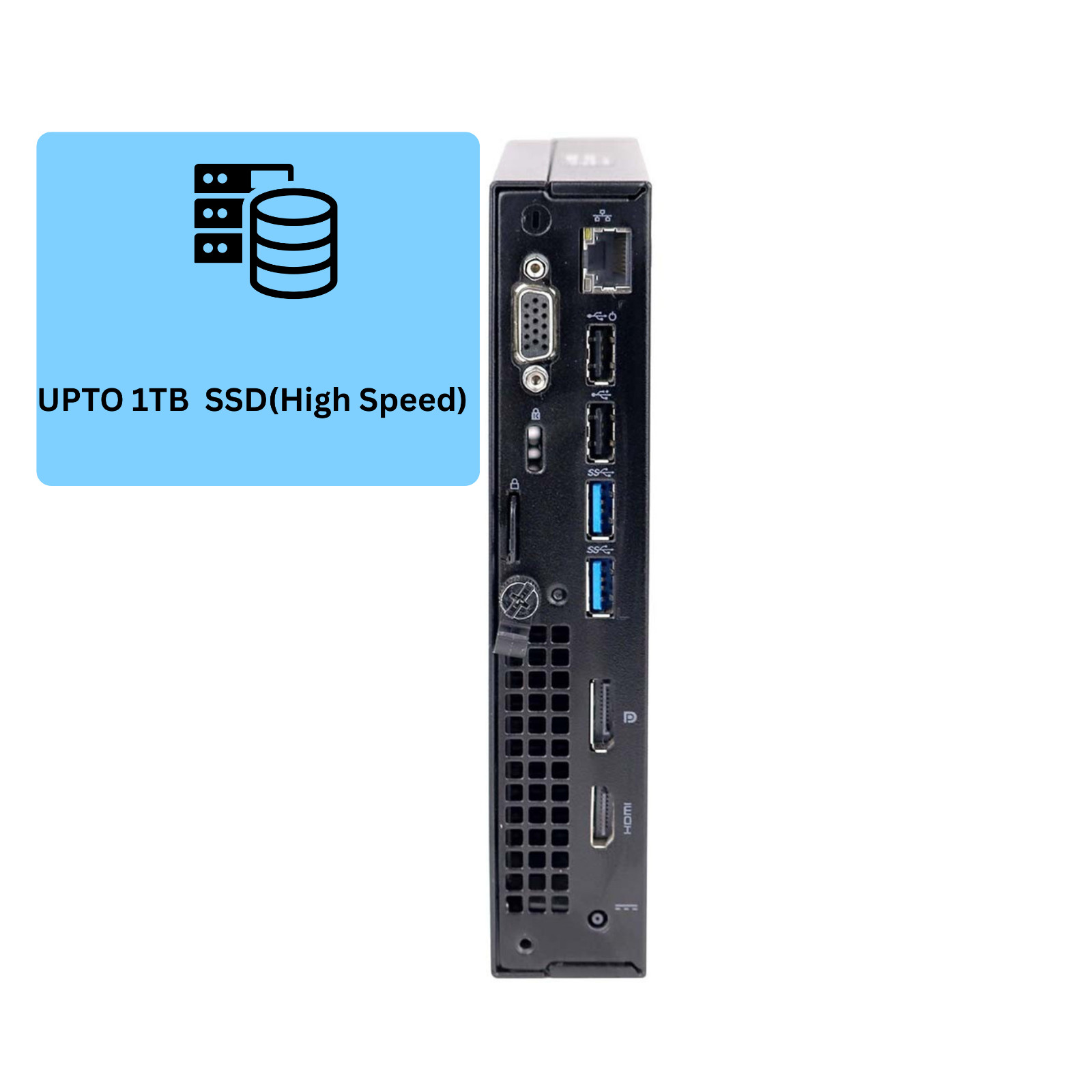 Dell Mini Desktop Computer PC i7 up to 32GB RAM 1TB SSD Windows 11/10 WiFi