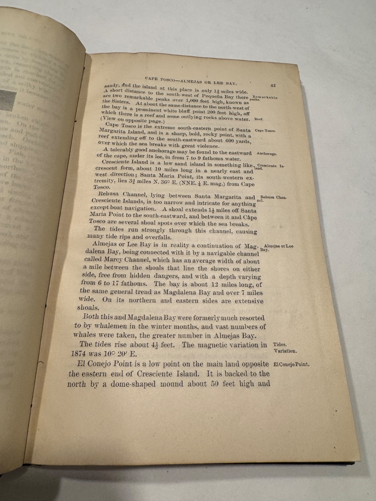GEORGE DEWEY'S BOOK! 1880 Autographed West Coast of Mexico US Hydrographic Book