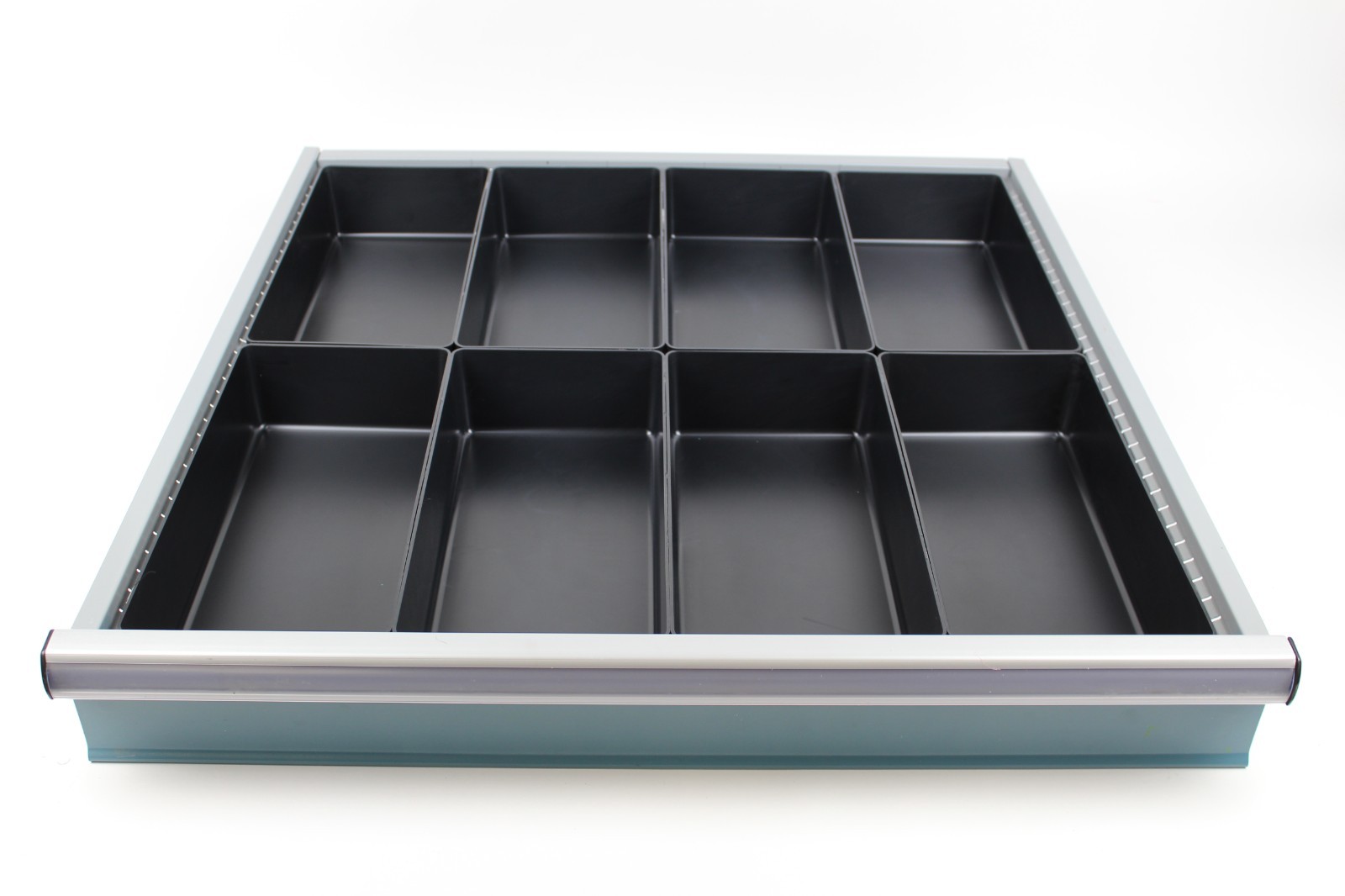 8 Black Tool box Drawer Trays - 6 x 12 x 3 Inch Deep (actual depth is 2-3/4)
