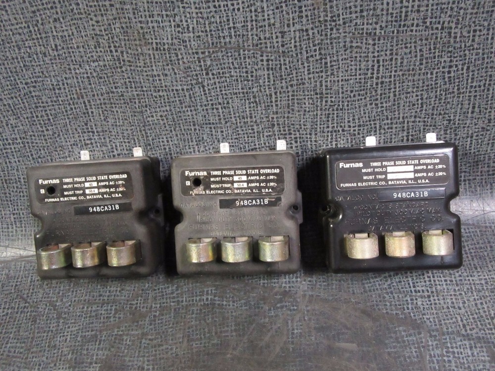 FURNAS SOLID STATE OVERLOAD RELAY 948CA31B TRANE # 13280008