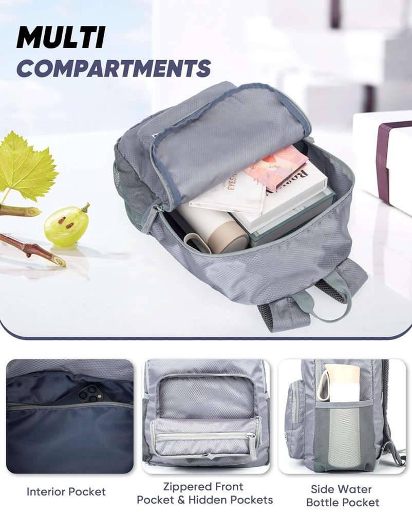 Durable Lightweight Packable Backpack Travel Daypack Every Day Use **NEW**