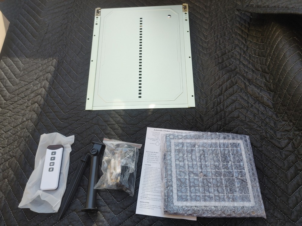 Automatic Chicken Coop Door Solar Powered, LCD Display Chicken Door with Timer