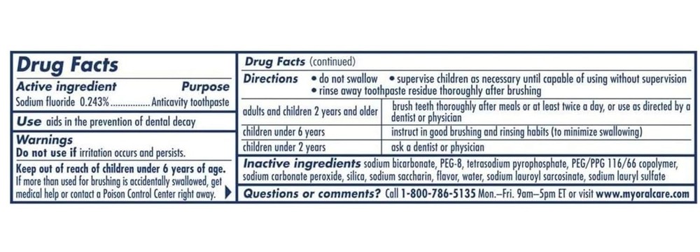 Pepsodent Complete Care Original Toothpaste 5.5 oz (Select Pack)