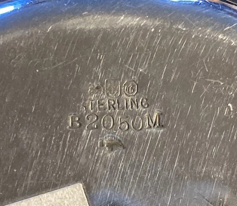 1915 Gorham Sterling Cigar Cups Embossed