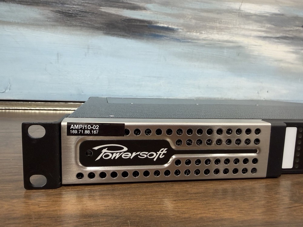 Powersoft Quattrocanali 1204 DSP+ETH Power Amplifier Working Great