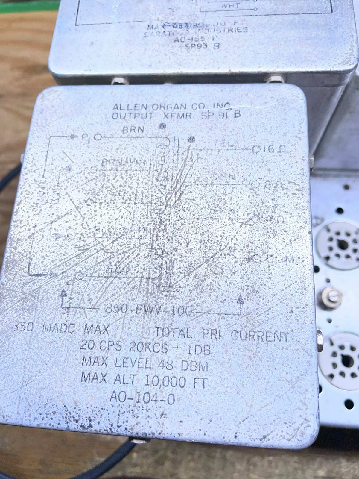 Vintage Allen Organ 75 Monoblock Tube Amplifier FOR PARTS RARE MAKE OFFER