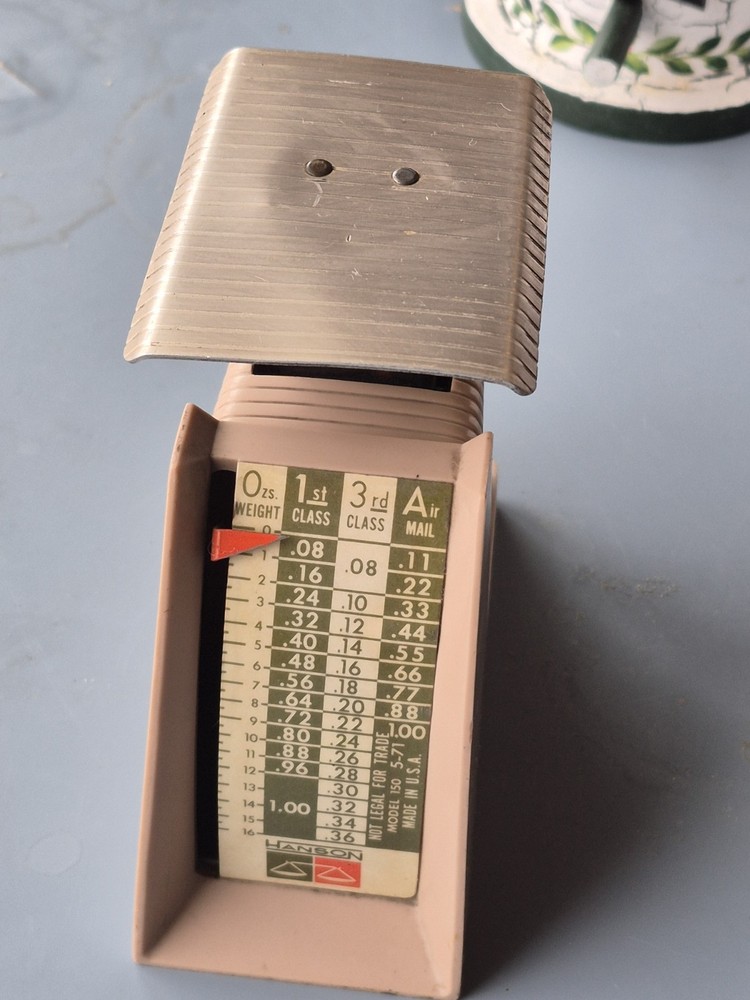Vintage Hanson postage rate scale, specifically Model 150