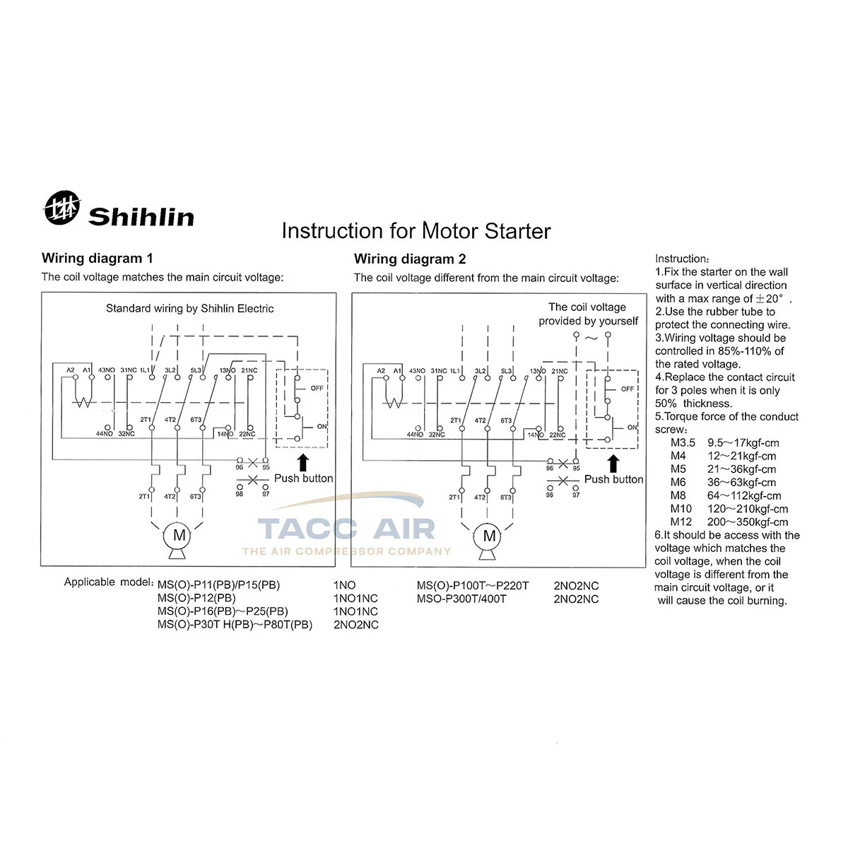 10 HP Three Phase Magnetic Starter Motor Control Switch Box 208 - 240 Volt 3 PH