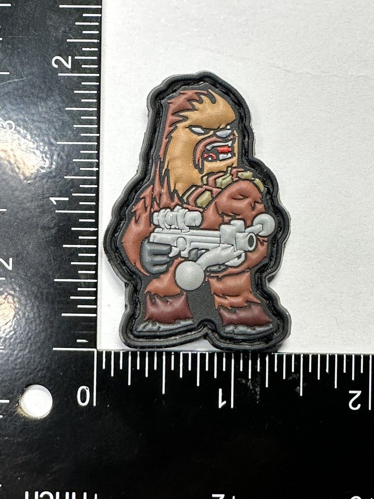 Chewbacca pvc rubber morale ranger eye star wars patch Edc