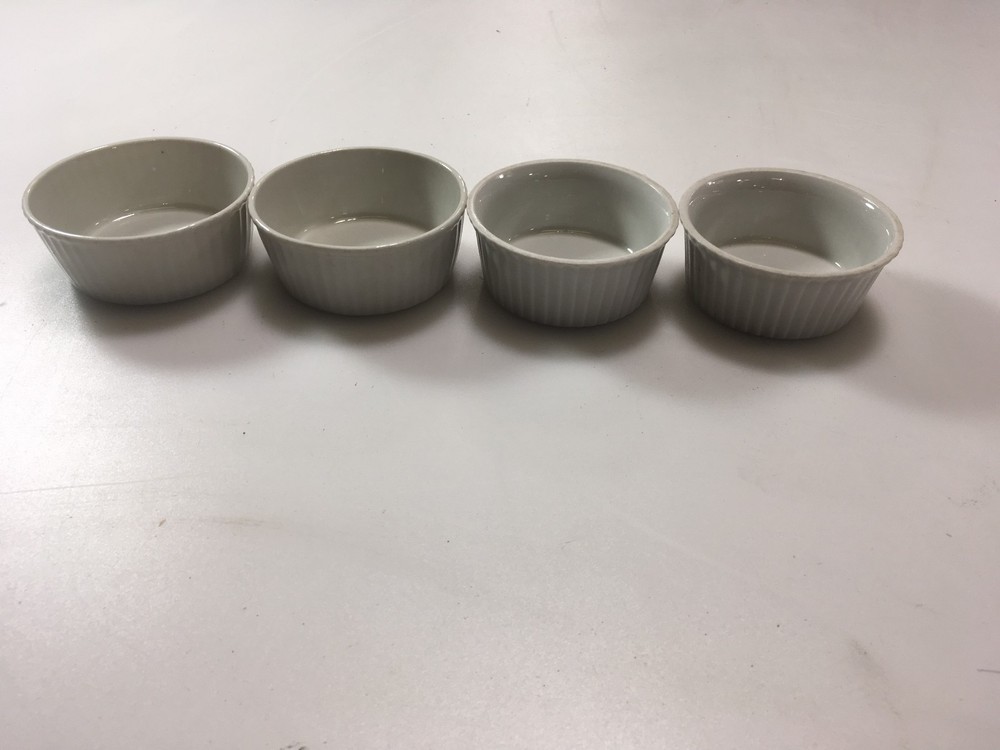Ridged Sauce Cup Set of Four