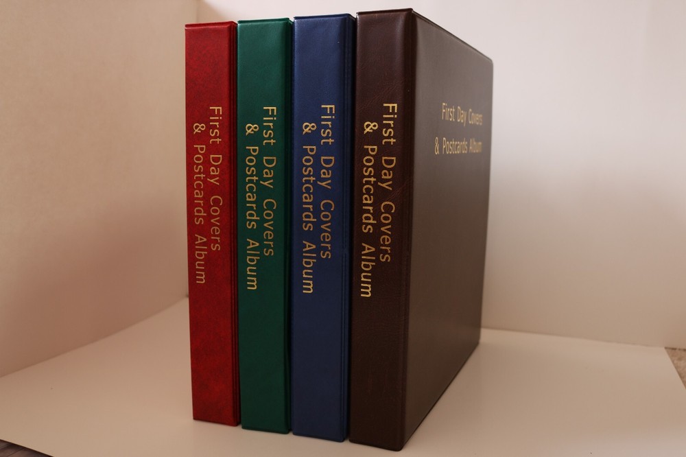 **New 500 First Day Covers & Postcards Album (Brown) & Extra 50 US FDCs 4 FREE.