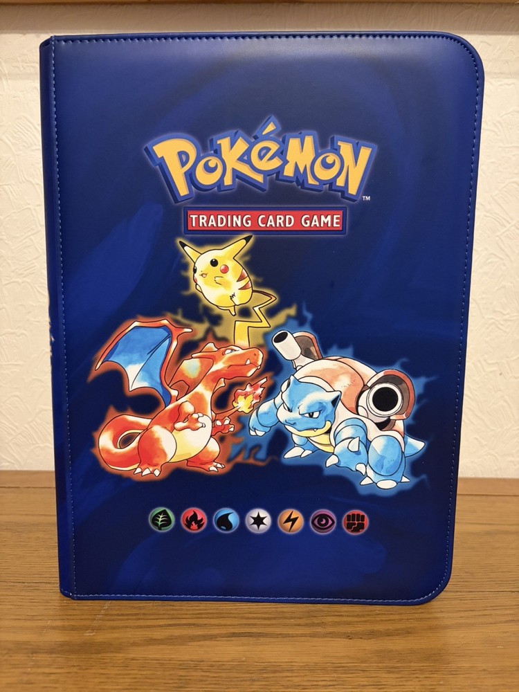 Pokemon base set - Zip Binder 360 spaces Leather - Side Loading