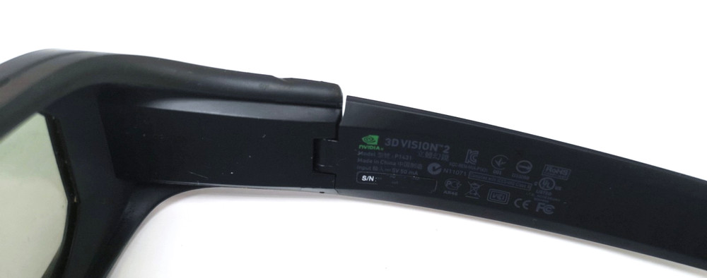 NVIDIA 3D Vision 2 Active 3D Glasses P1431 Wireless Gaming PC – UNTESTED