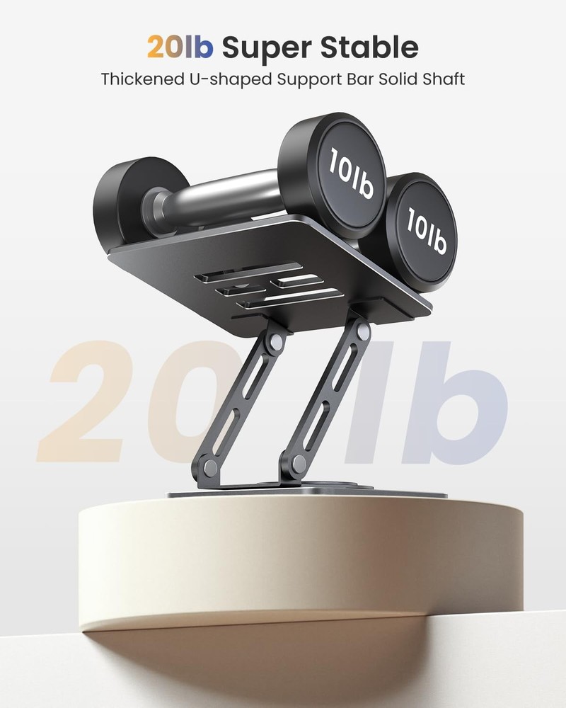 Adjustable Tablet Stand, 360 Rotating iPad Stand with HeavyDuty Base, Tablet ...