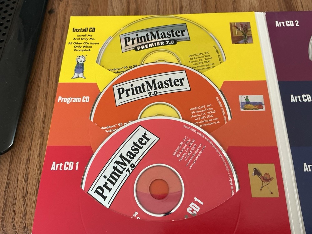PrintMaster Premier 7.0 Windows Graphics Desktop Publishing Software Computer