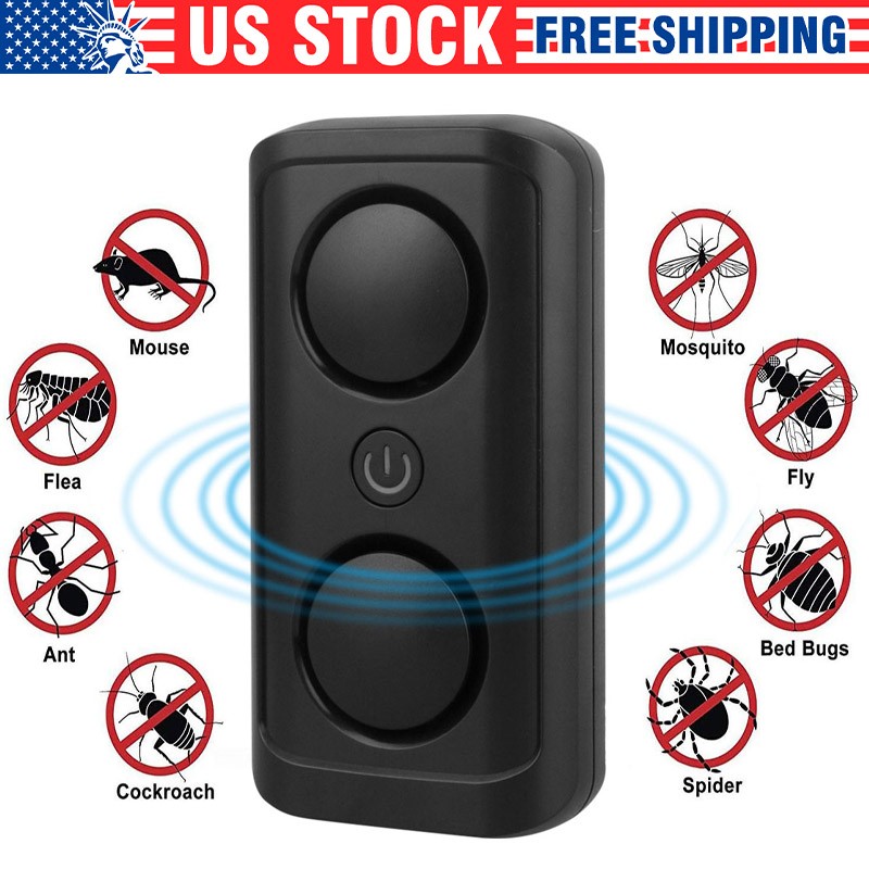 Electronic Ultrasonic Pest Repeller Electromagneti Mouse Rat Spider Roach Killer