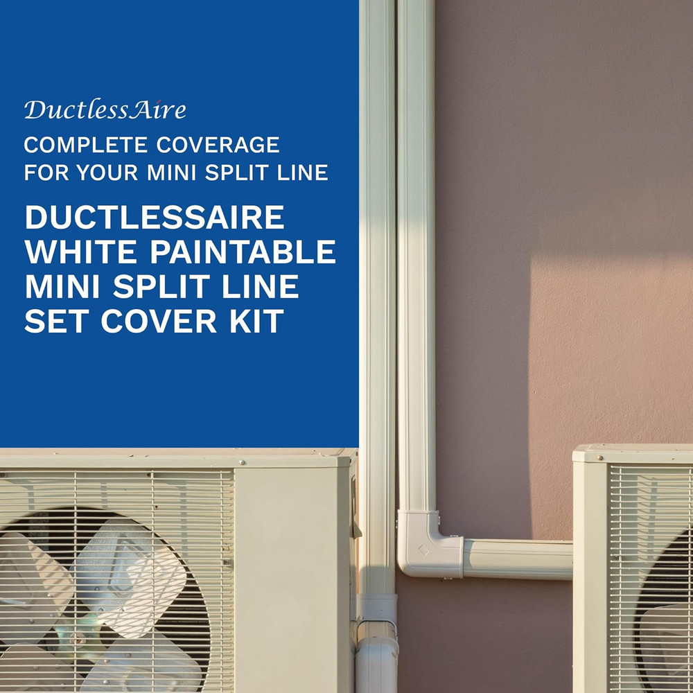 - Mini Split Line Set Cover Kit - Paintable Mini Split Cover for Air Conditioner
