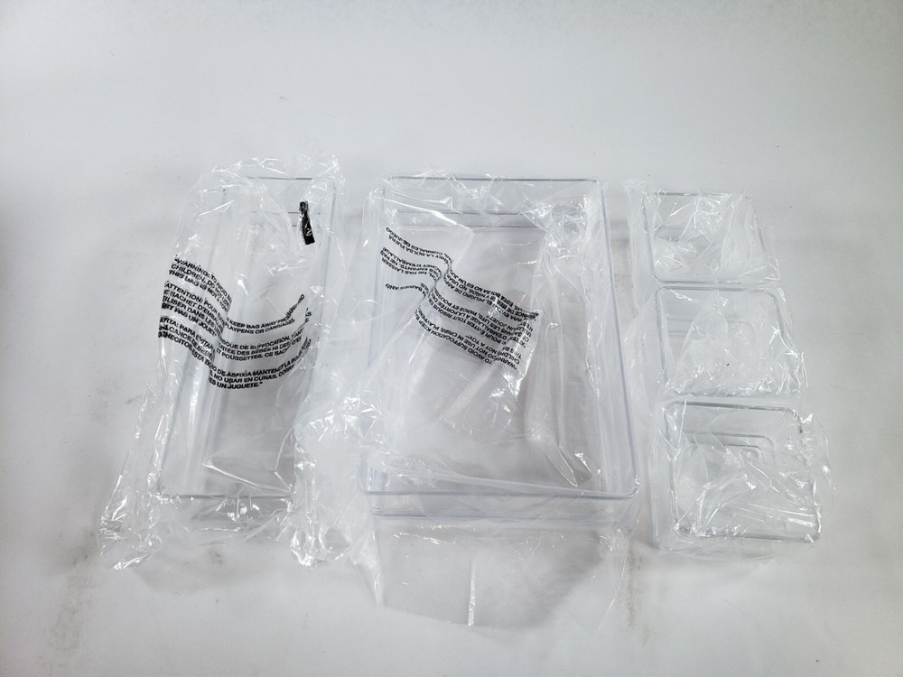 STORi SimpleSort 18-Piece Stackable Clear Drawer Organizer Set Multi-size