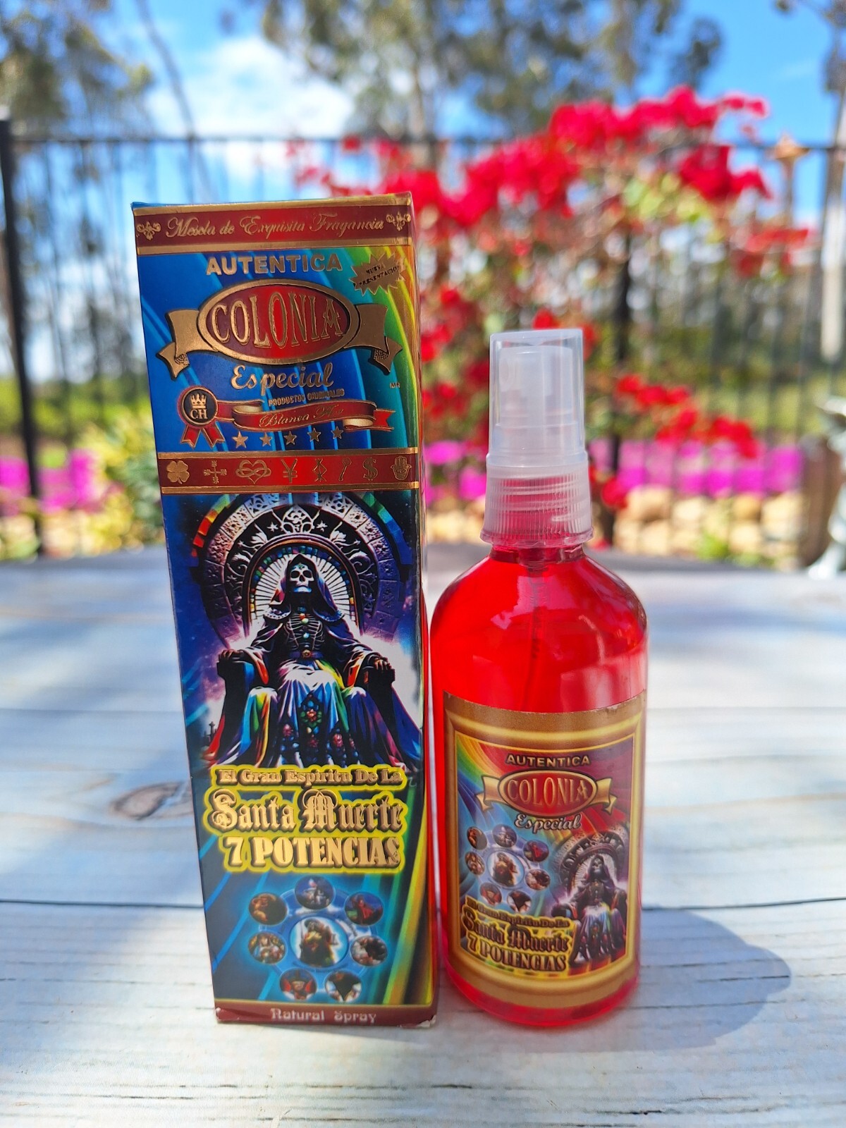 Colonia 3.3fl Natural Spray Espiritu de la Santa Muerte 7 Potencias Religion