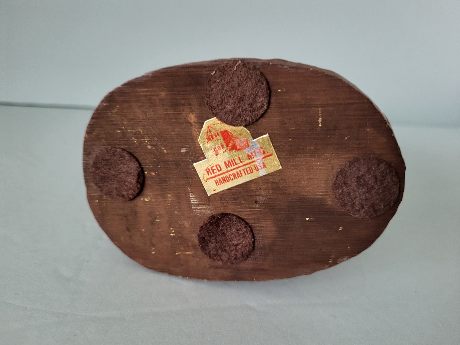 Vtg 1988 Red Mill Handcrafted Crushed Pecan Shell Rooster Figurine Farmhouse USA