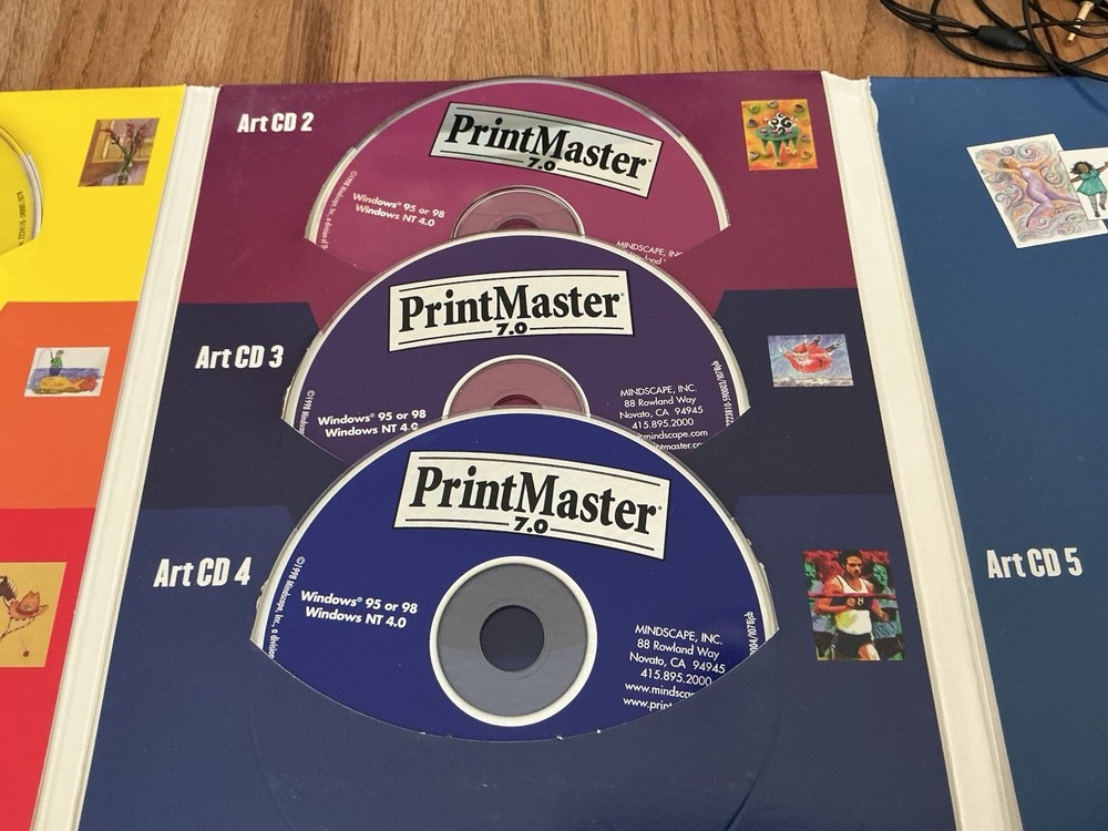 PrintMaster Premier 7.0 Windows Graphics Desktop Publishing Software Computer