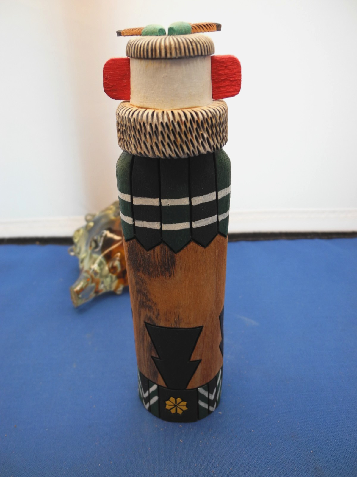 NATIVE AMERICAN ZUNI "BEAR" KACHINA BY WALTER HUGHTE