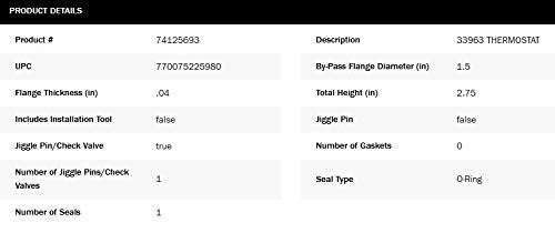 33963 Heavy-Duty Engine Coolant Thermostat