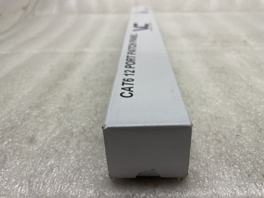 Vertical Cable Cat6 12 Port 19" Horizontal Rackmount 1U Patch Panel