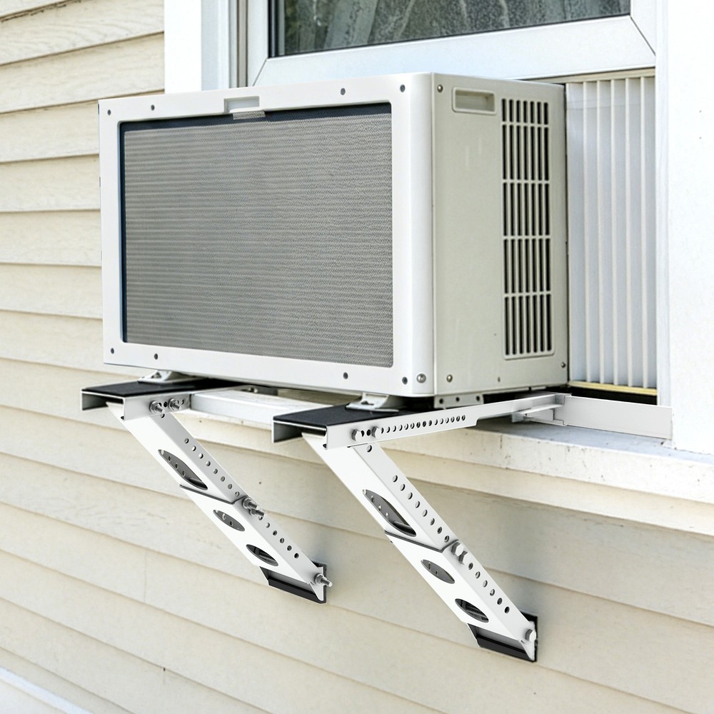 Upgraded No-Drill Window AC Bracket, Adjustable Window Air Conditioner Support