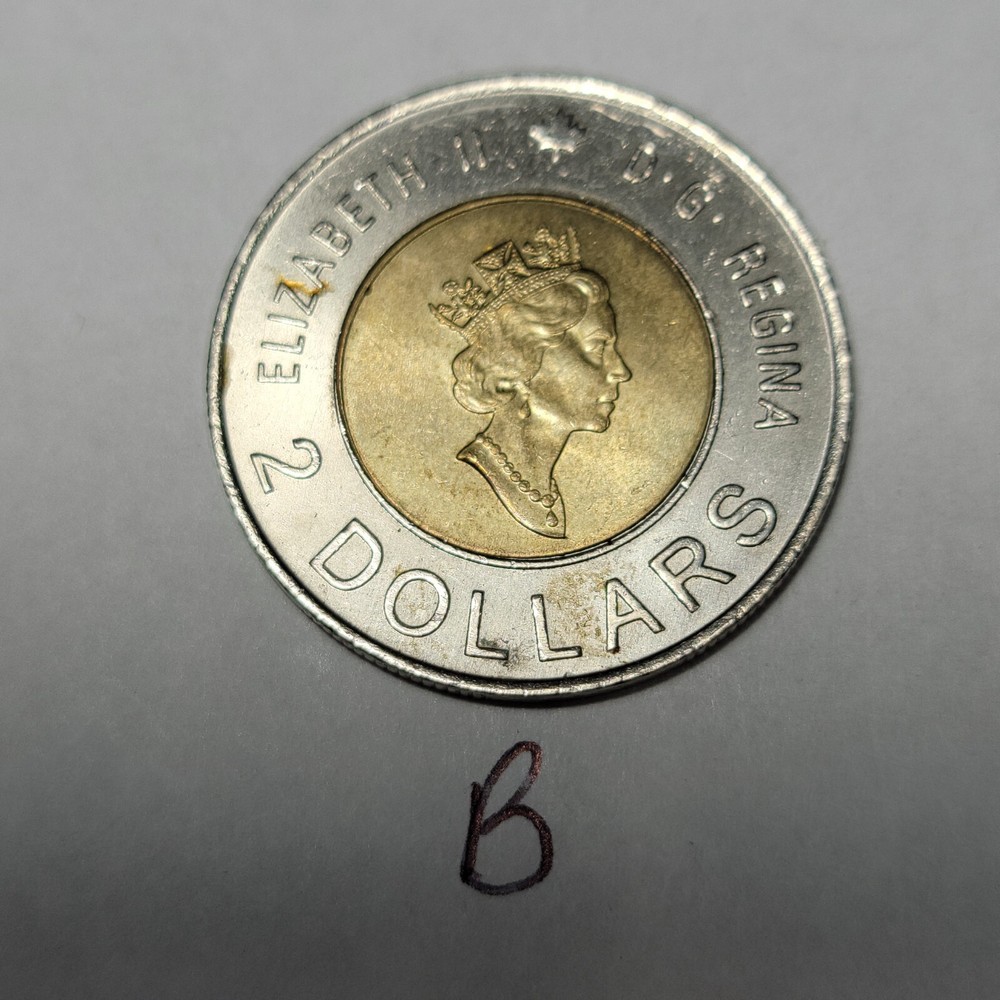 2000 CANADA KNOWLEDGE 2 Dollar Toonie Coin TB8