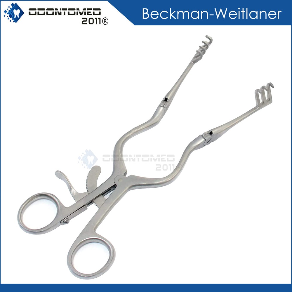 Beckman-Weitlaner Retractor 8" 3x4 Sharp Hinged Blade