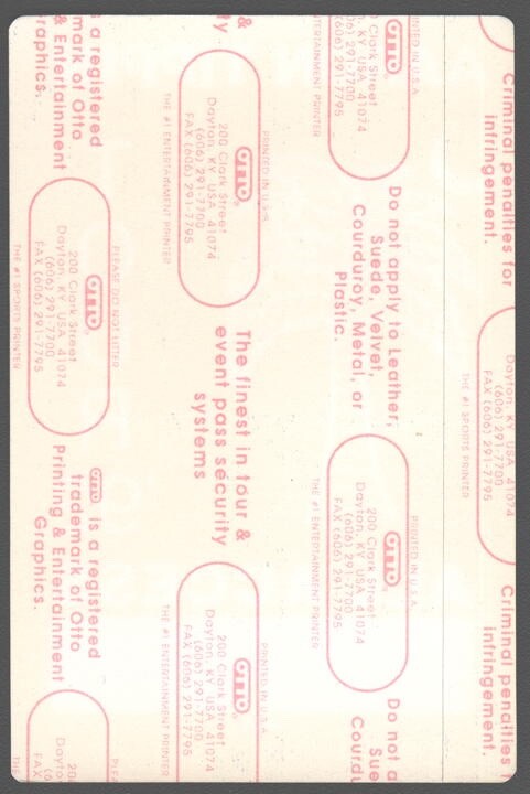 1992 Aaron Tippin Cloth All Access Pass - Guaranteed 100% Old & Original