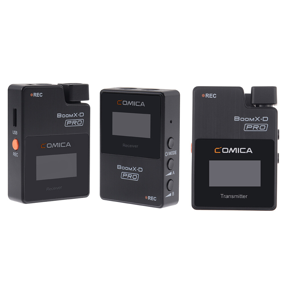 Comica BoomX-D PRO D2 2.4G Wireless Microphone Transmitter Receiver Audio Cable