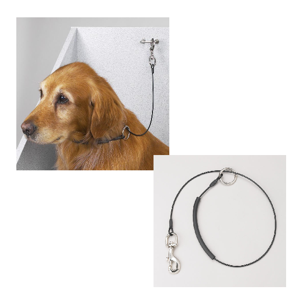 Dog Bathing Tub Restraint Cable Choker Grooming Loop Secure Suction Cup Eyebolt
