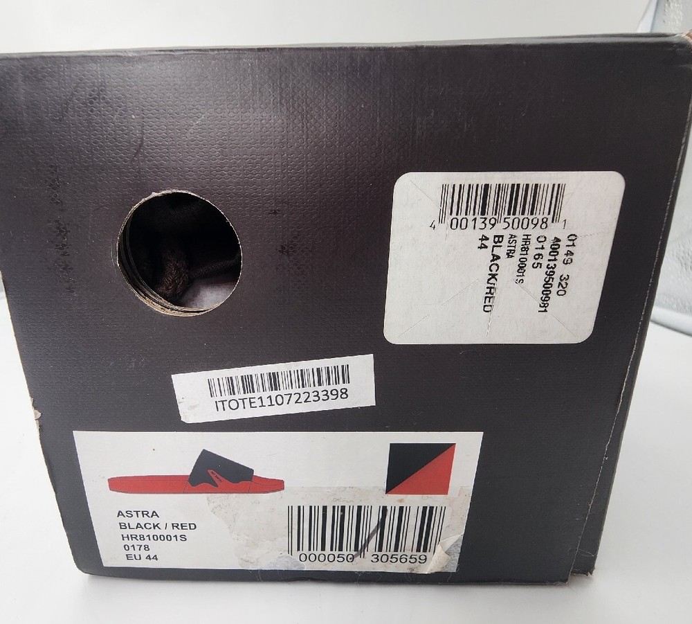 Raf Simons Astra Black/Red Slides HR810001S-0178