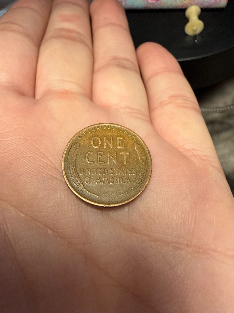 1944 1C RD Lincoln Cent copper wheat RARE