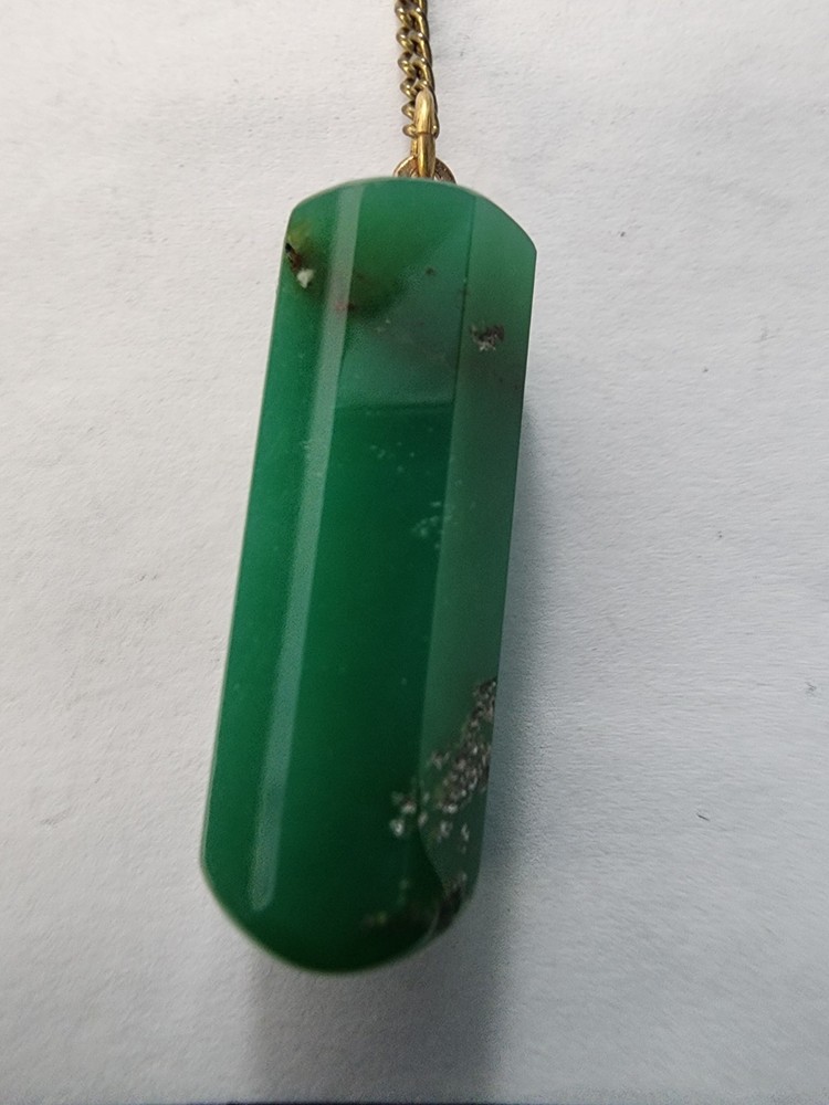Handcrafted Chrysoprase Pendulum