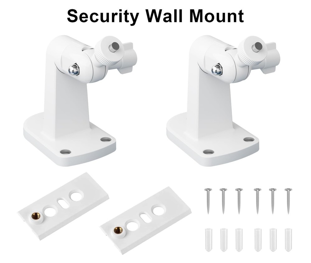 2 Pack Adjustable Wall Mount for Ring Spotlight Cam Battery/Cam white